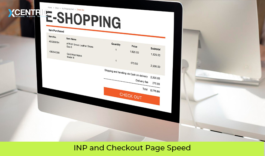 inp and checkout page speed