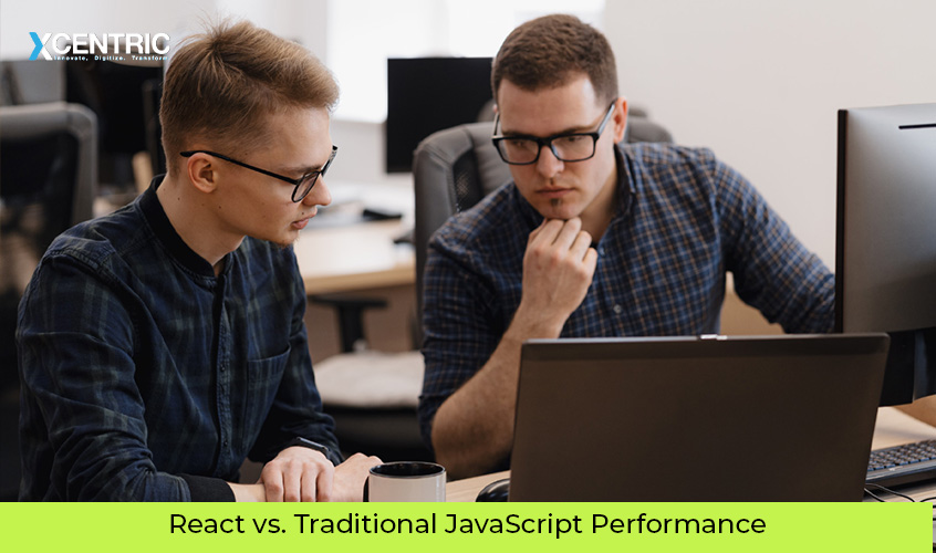 react vs. traditional javascript performance