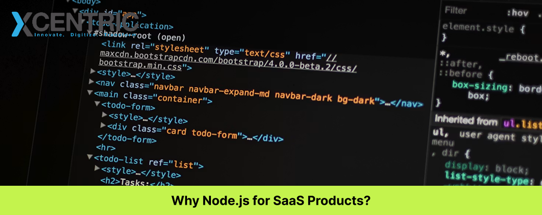 why node.js for saas products?